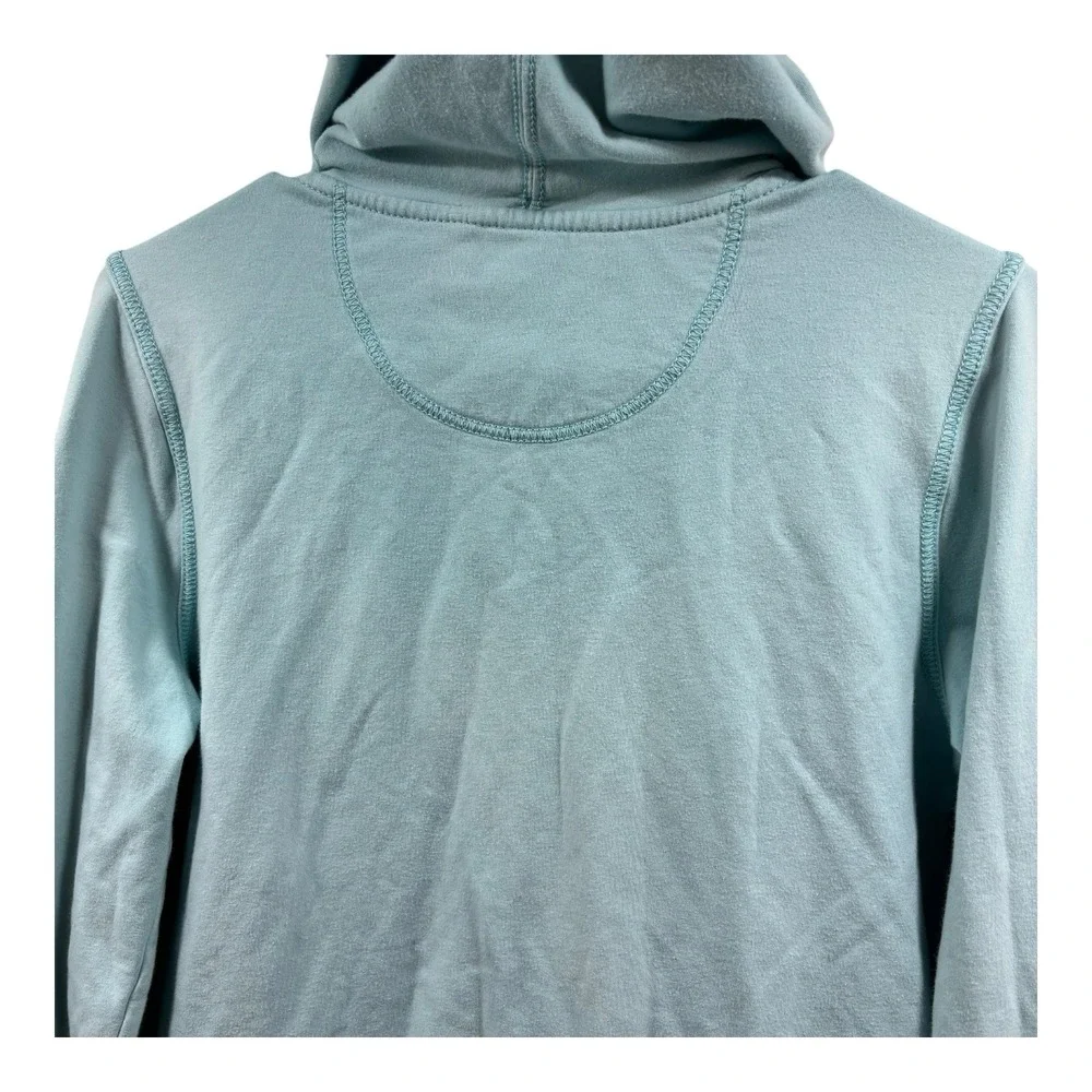 Polo Ralph Lauren Hoodie Kids Large Aqua Blue Full Zip Pockets Embroidered